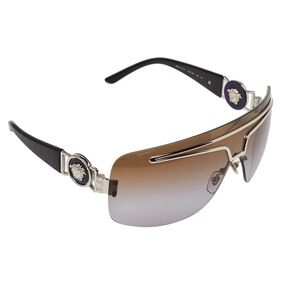 Versace shield Sunglasses gradient purple silver